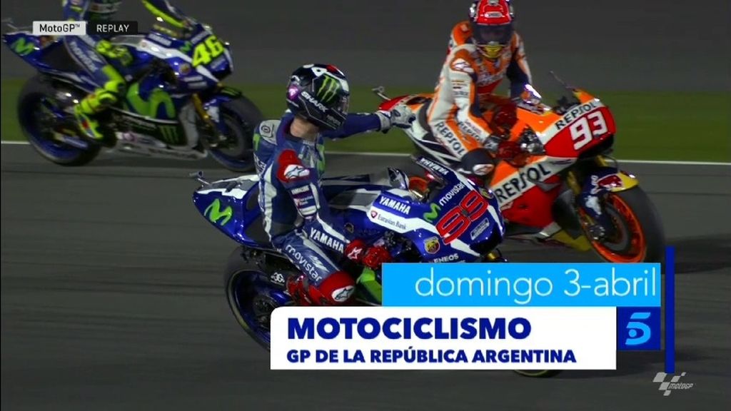 Argentina, segunda parada del Mundial de MotoGP, este domingo en Telecinco