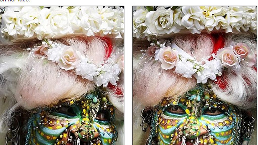 Casi 7.000 piercings en la cara