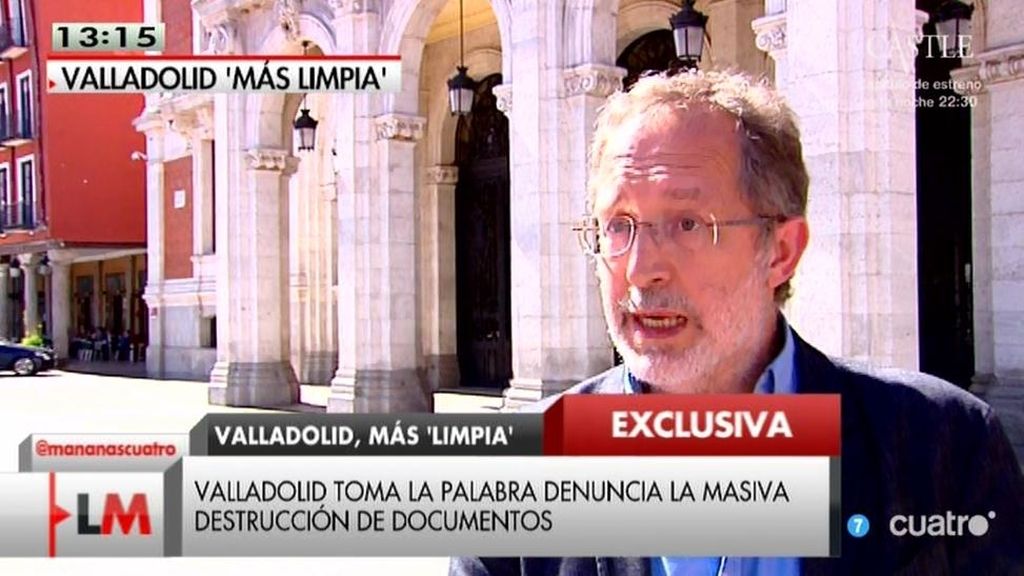 Denuncian una masiva destrucción de documentos del exalcalde de Valladolid
