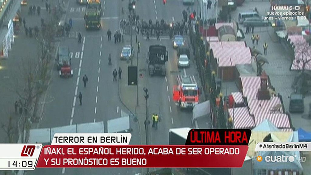 El herido español en Berlín ya ha sido operado y se encuentra bien