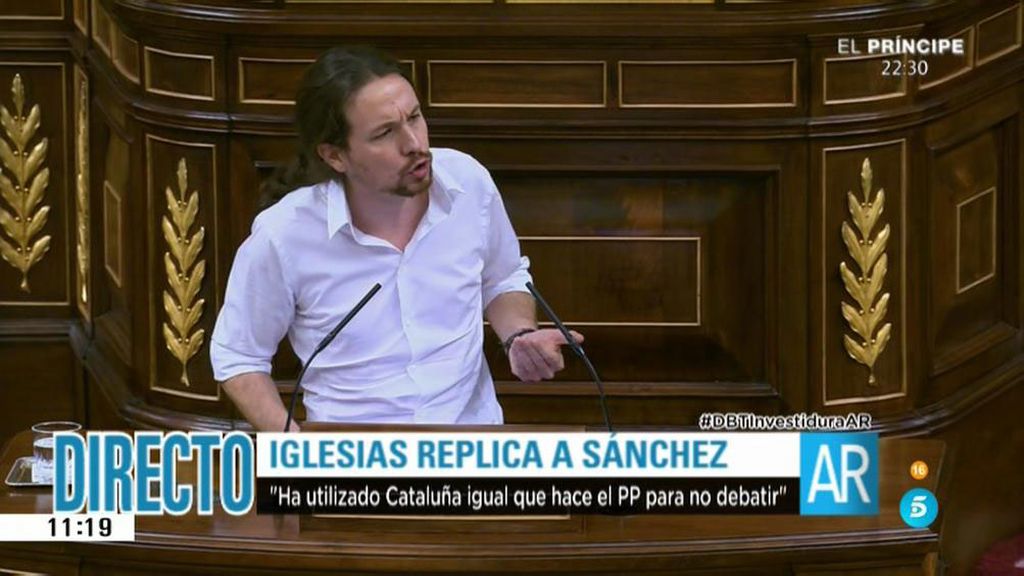Pablo Iglesias, a Pedro Sánchez: "Cuídese de la naranja mecánica"