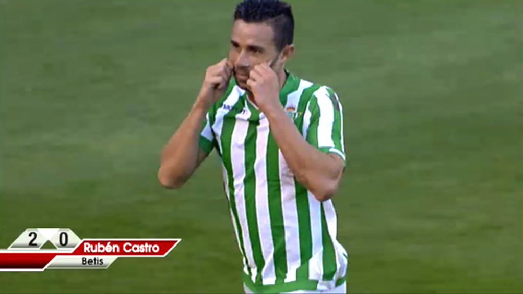 Doblete de Rubén Castro para dar la victoria al Betis contra el Mirandés (2-0)