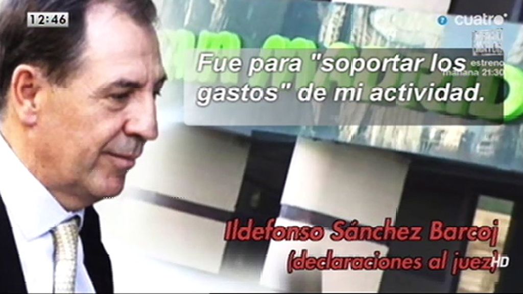 Sánchez Barcoj, sobre las tarjetas: "Fue para soportar los gastos de mi actividad"