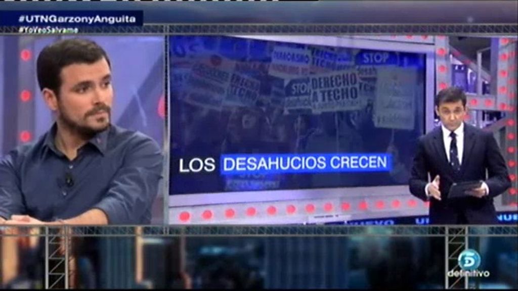 Alberto Garzón: "Si tuviésemos un gobierno digno no habría desahucios"