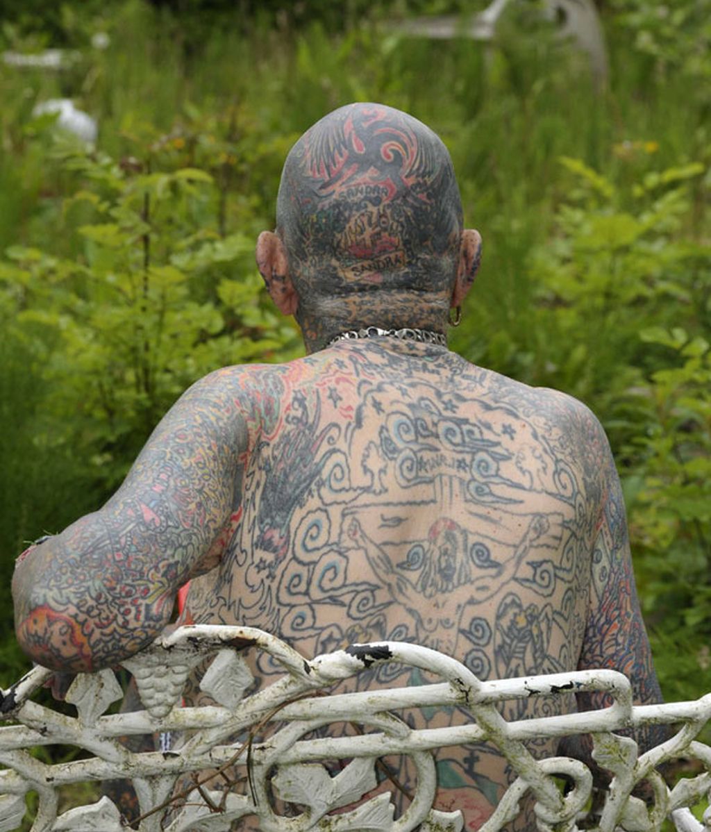 El hombre con más tatuajes