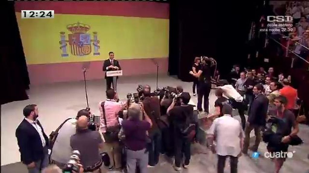 El primer discurso de Pedro Sánchez como candidato a la presidencia del Gobierno