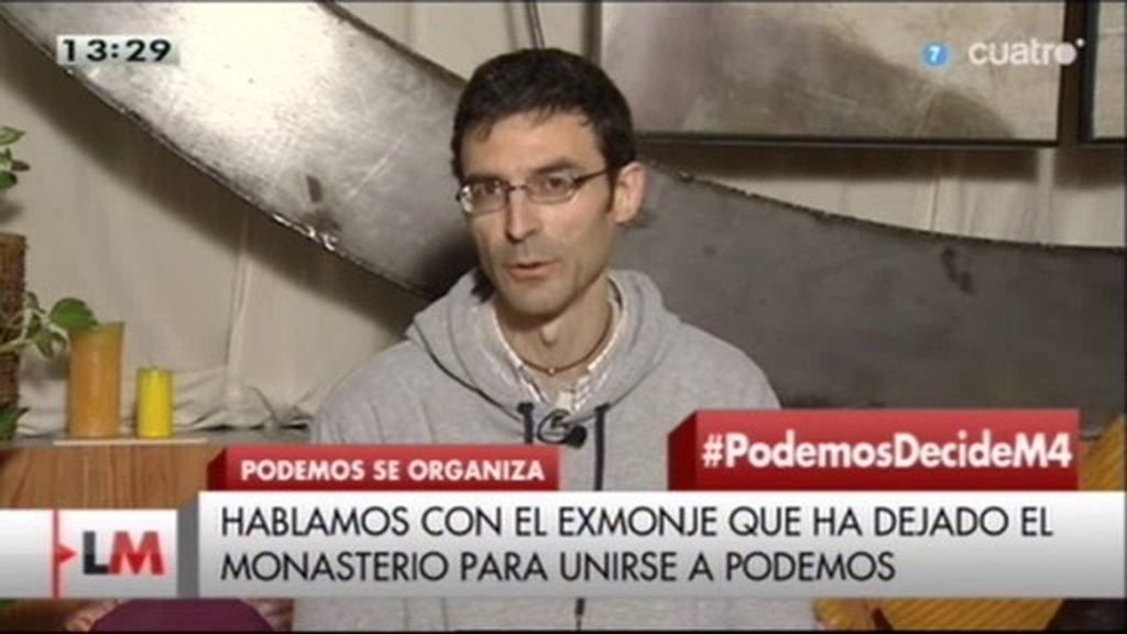 J. A. Vázquez, exmonje: "Podemos' forma parte de la misión que quiero realizar"