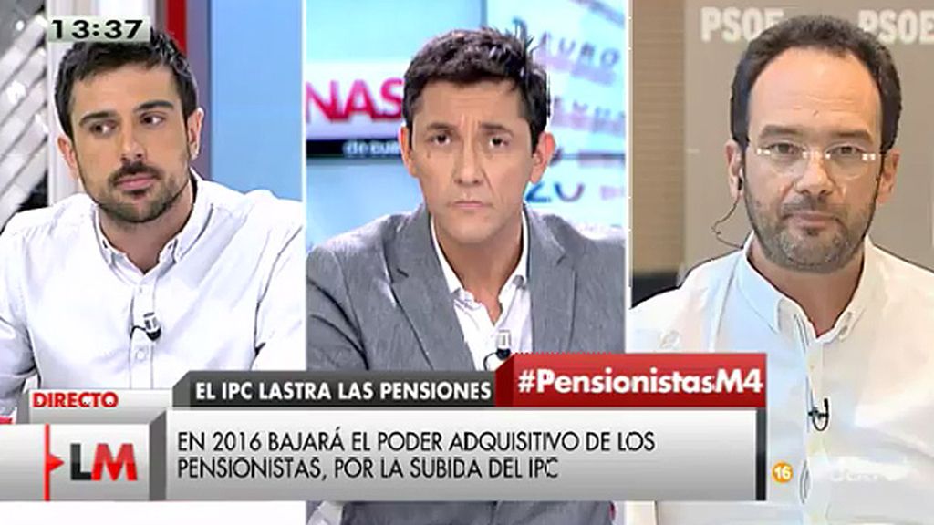Antonio Hernando, a Espinar: “Por mucho que ustedes se empeñen, las políticas de PP y PSOE no son iguales”