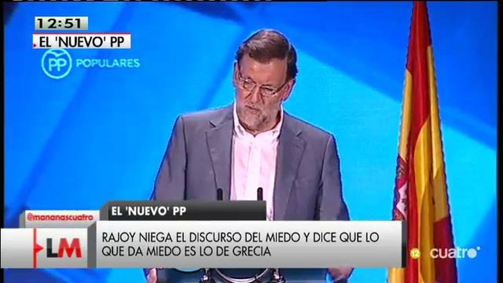 Mariano Rajoy: “No sé lo que es el voto del miedo, lo que sí sé es que da miedo lo que está ocurriendo en algún país”