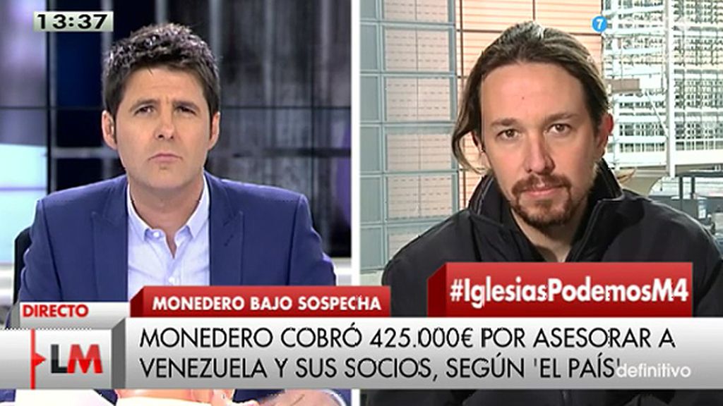 Pablo Iglesias: "Los bolsillos de Podemos son transparentes"