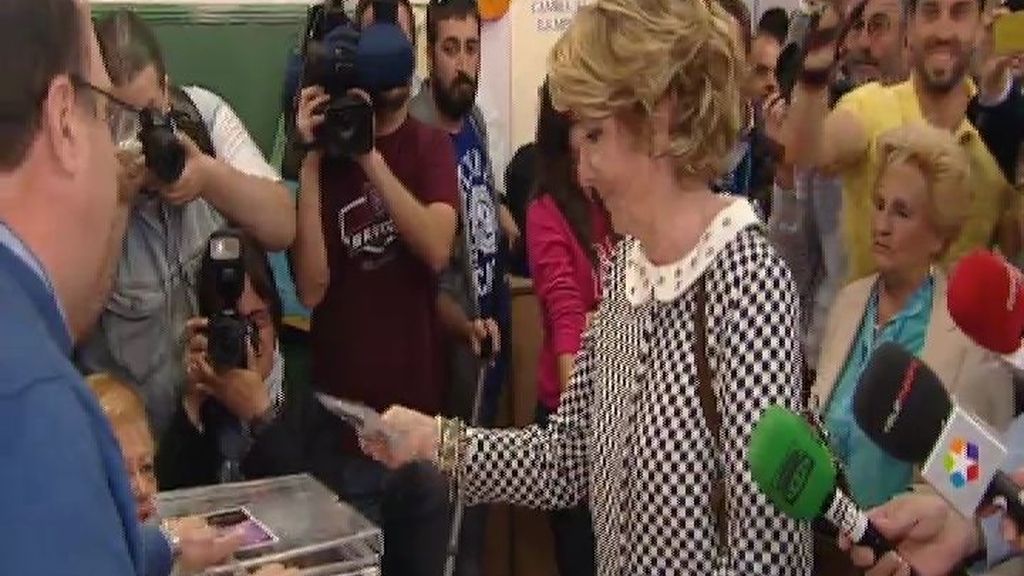 Esperanza Aguirre: "Espero que el Espíritu Santo inspire a los madrileños"