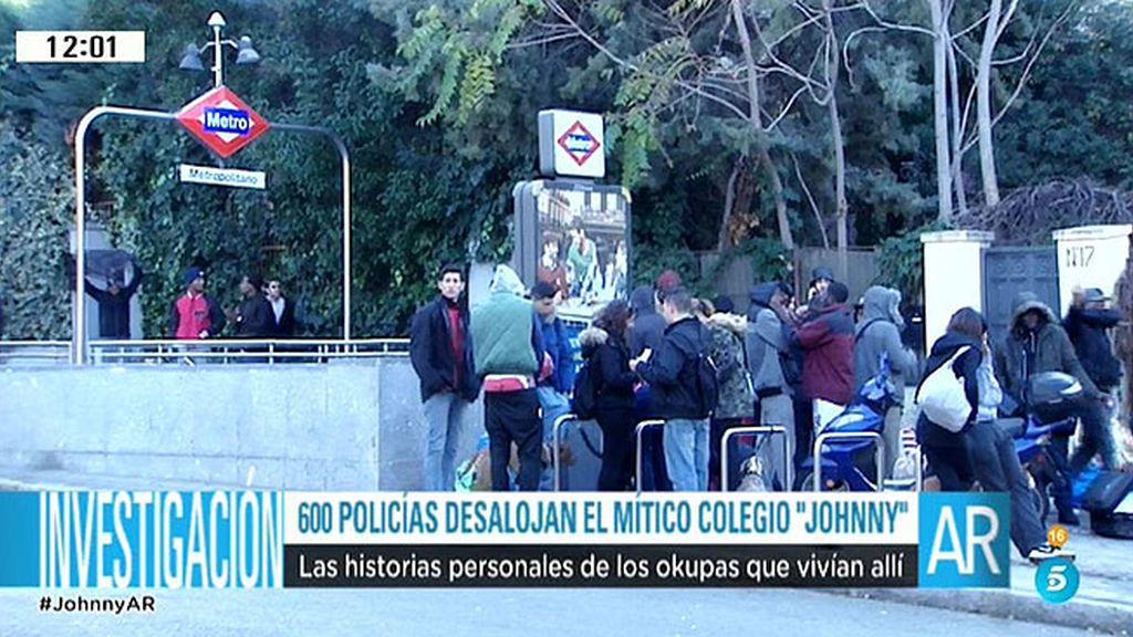 80 detenidos en el desalojo de 'El Johnny'