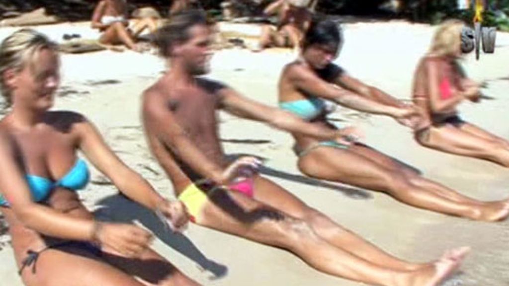 Gimnasia en Playa Uva