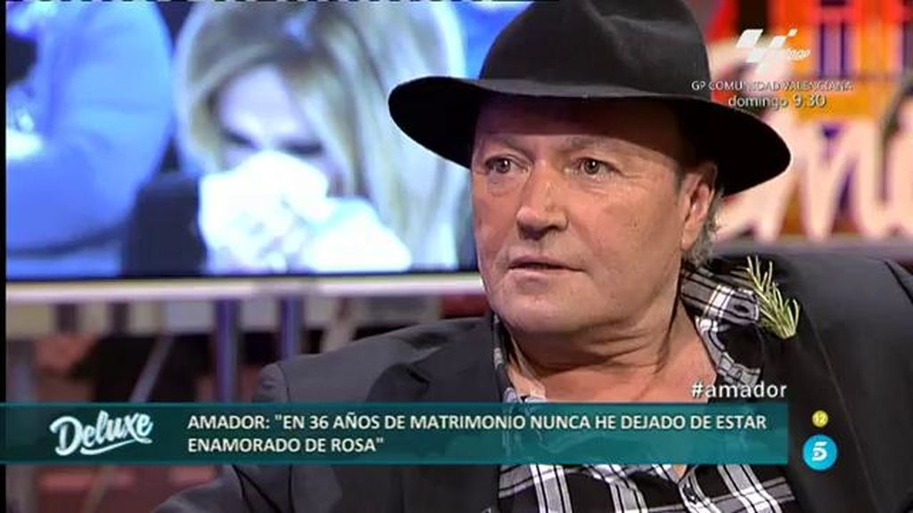 Amador Mohedano: "Cuando rompimos Rosa y yo, pensé en quitarme la vida"