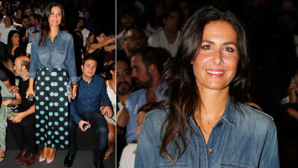 Belén Esteban y los incondicionales de Davidelfin, en el 'front row'