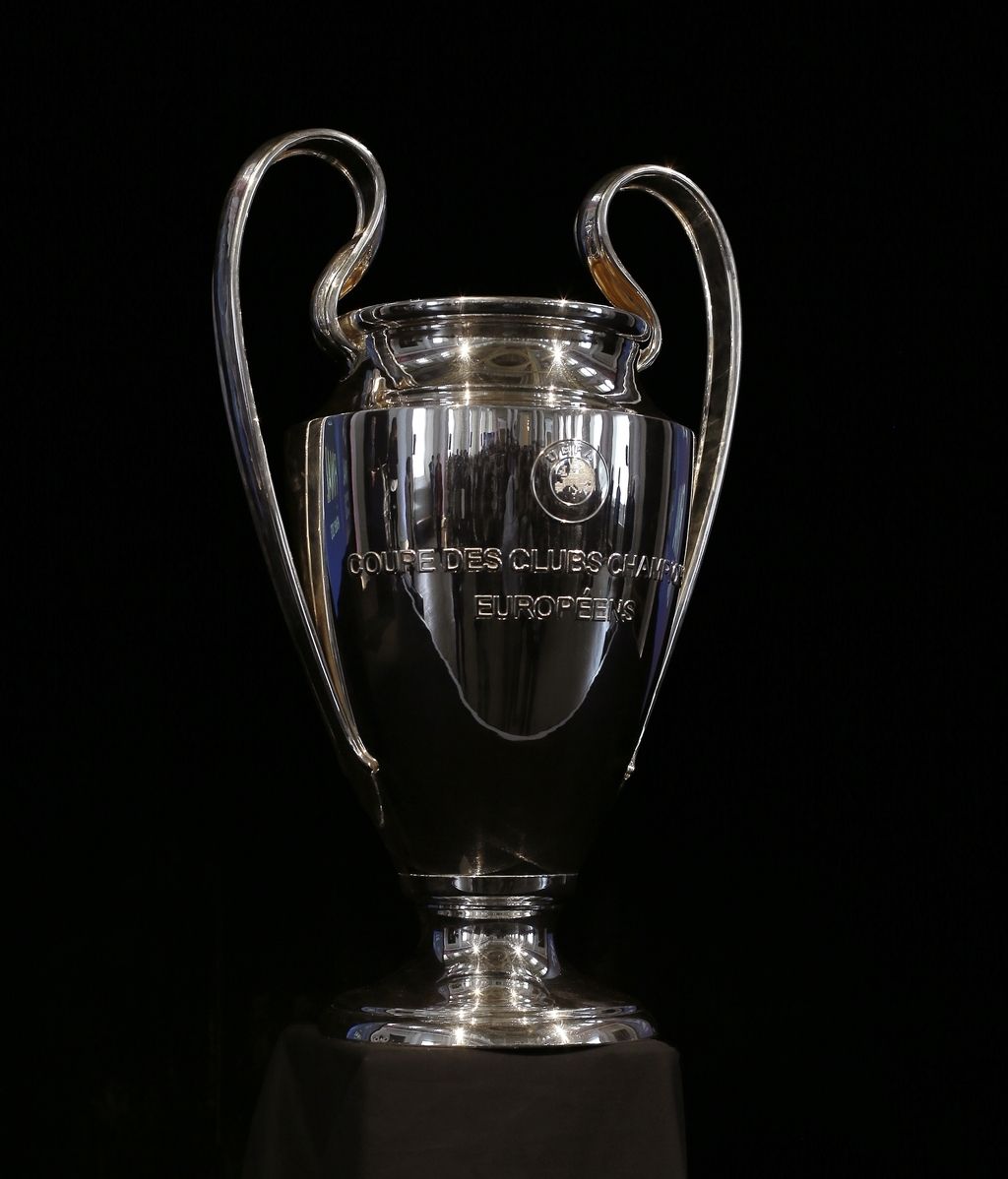 El trofeo de la Liga de Campeones