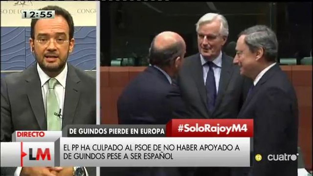 A. Hernando: “España no está al frente del Eurogrupo, es un fracaso en el que Rajoy se implicó personalmente”