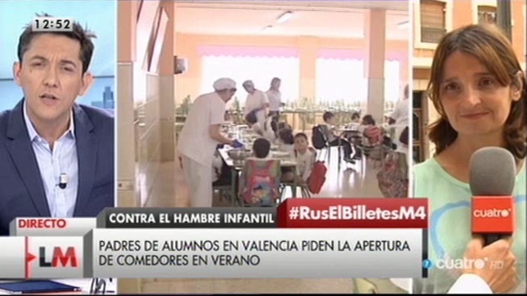 Padres de alumnos de Valencia piden la apertura de comedores en verano