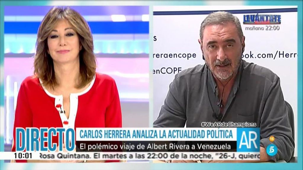 Herrera: "En Barcelona no hay autoridad, su alcaldesa quiere estar con los 'okupas"