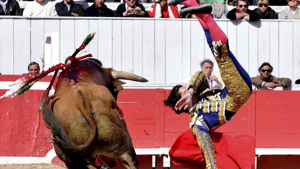 Cogida del torero Ángel Teruel