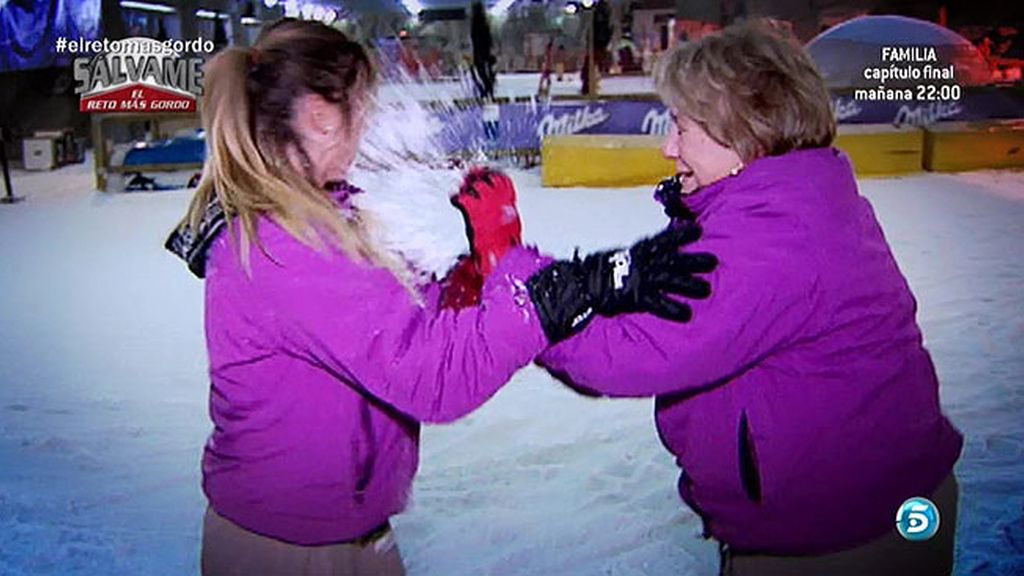 Carmen Bazán se enfada con Melu, lo intenta con la nieve y se relaja con un masaje