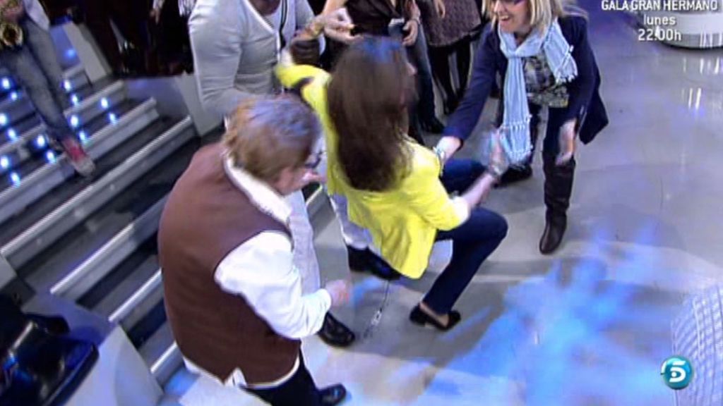 La caída de Paz Padilla, en imágenes