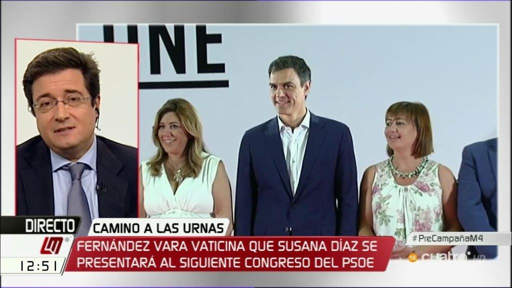 Óscar López: “Susana Díaz ha dicho que va a trabajar para que Pedro Sánchez sea presidente y me consta que lo va a hacer”