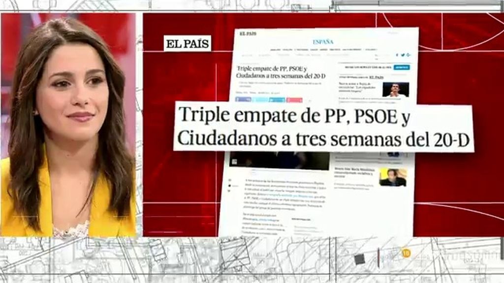 Inés Arrimadas: "Somos prudentes con las encuestas, pero no hemos parado de crecer"