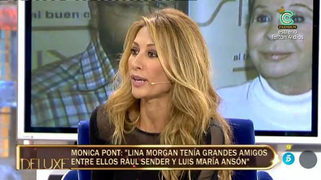 Mónica Pont desvela si mantuvo una relación sentimental con Lina Morgan