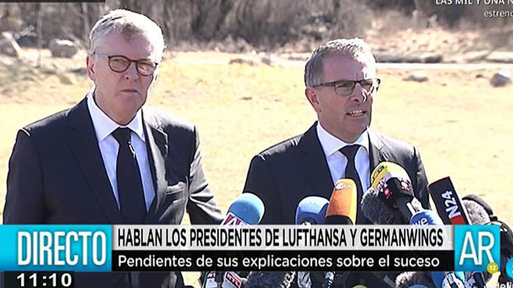 El presidente de Lufthansa: "Vamos a ayudar a las familias todo lo que haga falta"