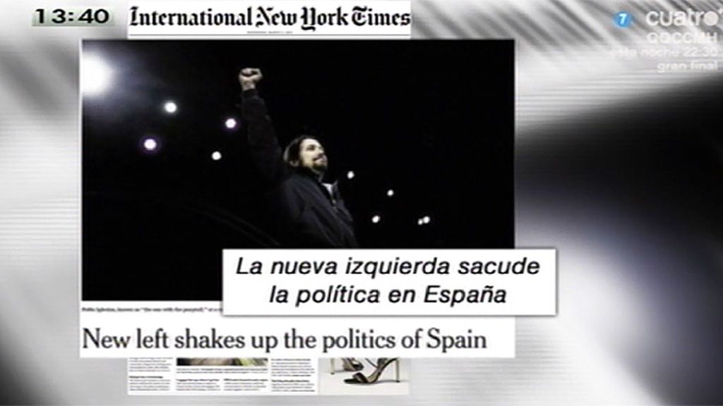 Pablo Iglesias, portada de 'International New York Times'