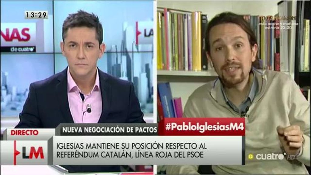 La entrevista a Pablo Iglesias, a la carta