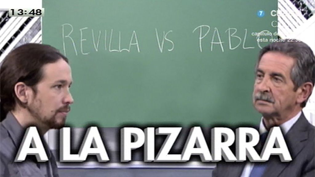Revilla y Pablo Iglesias protagonizaron un frente a frente ante la pizarra de 'LMDC'