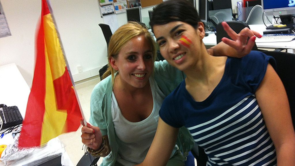 El equipo de la web de Mediaset, haciendo historia con ‘La Roja’