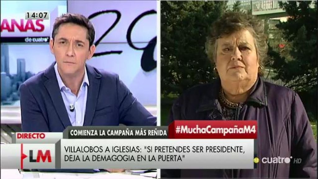Cristina Almeida: “Tendría que haber una obligación democrática para todos los elegibles de comparecer en debates”