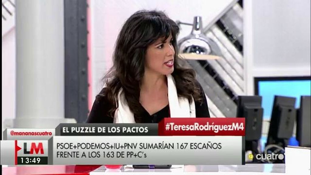 Teresa Rodríguez, sobre un acuerdo con el PSOE: “Sería partidaria siempre y cuando suponga victorias para la gente”