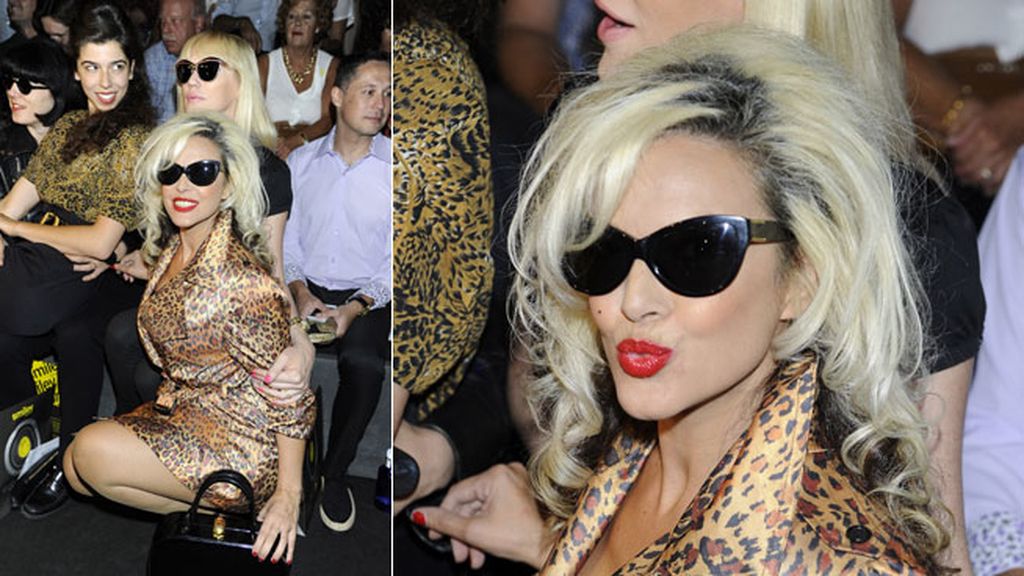 en el desfile de Carlos Díez