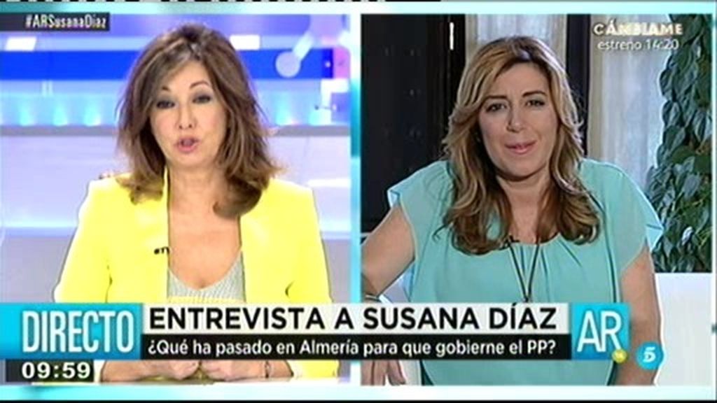 Susana Díaz: "No es normal que la oposición no acudiera a mi toma de posesión"