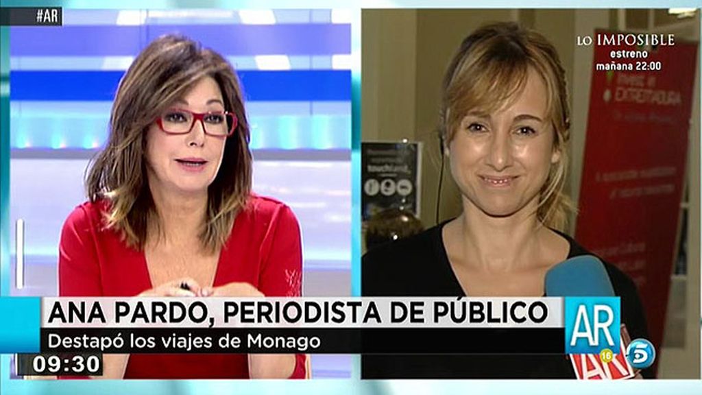 Ana Pardo, periodista que desveló los viajes de Monago: "El Senado solo certifica que pagó los vuelos no que fueran para trabajar"
