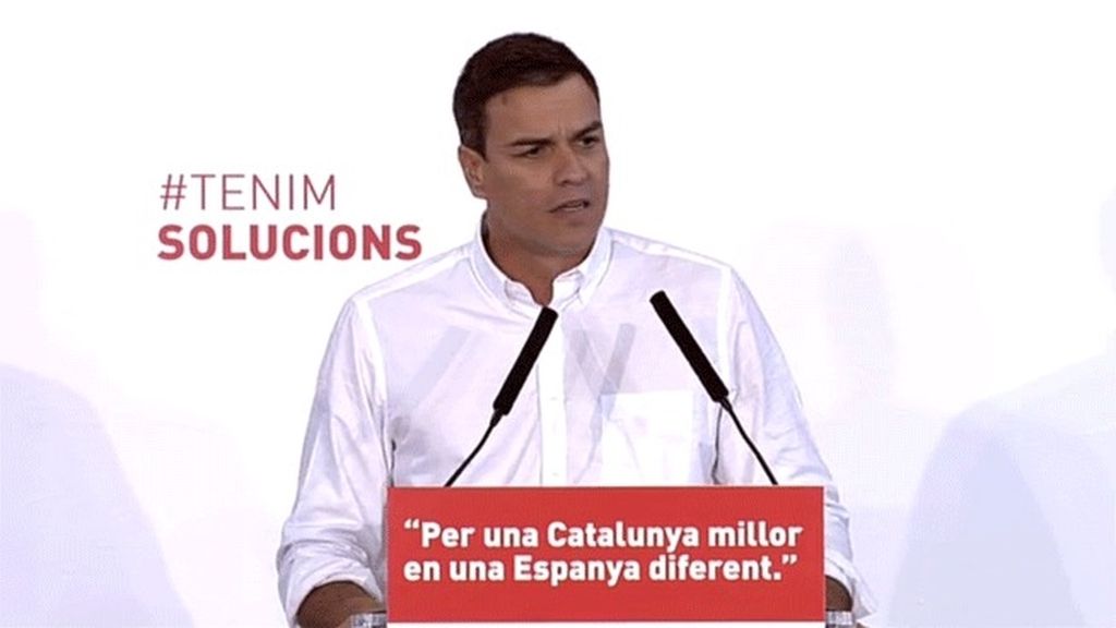 Pedro Sánchez: "Cataluña es de todos los catalanes"