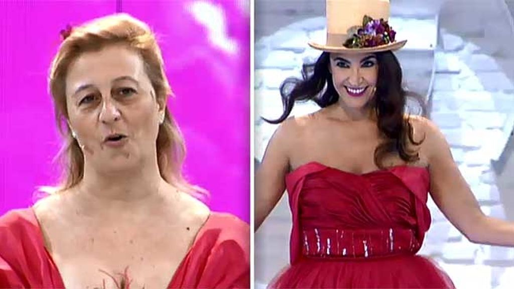 Cristina cumple su promesa... ¡desfila con el vestido "horroroso" de Mariah!