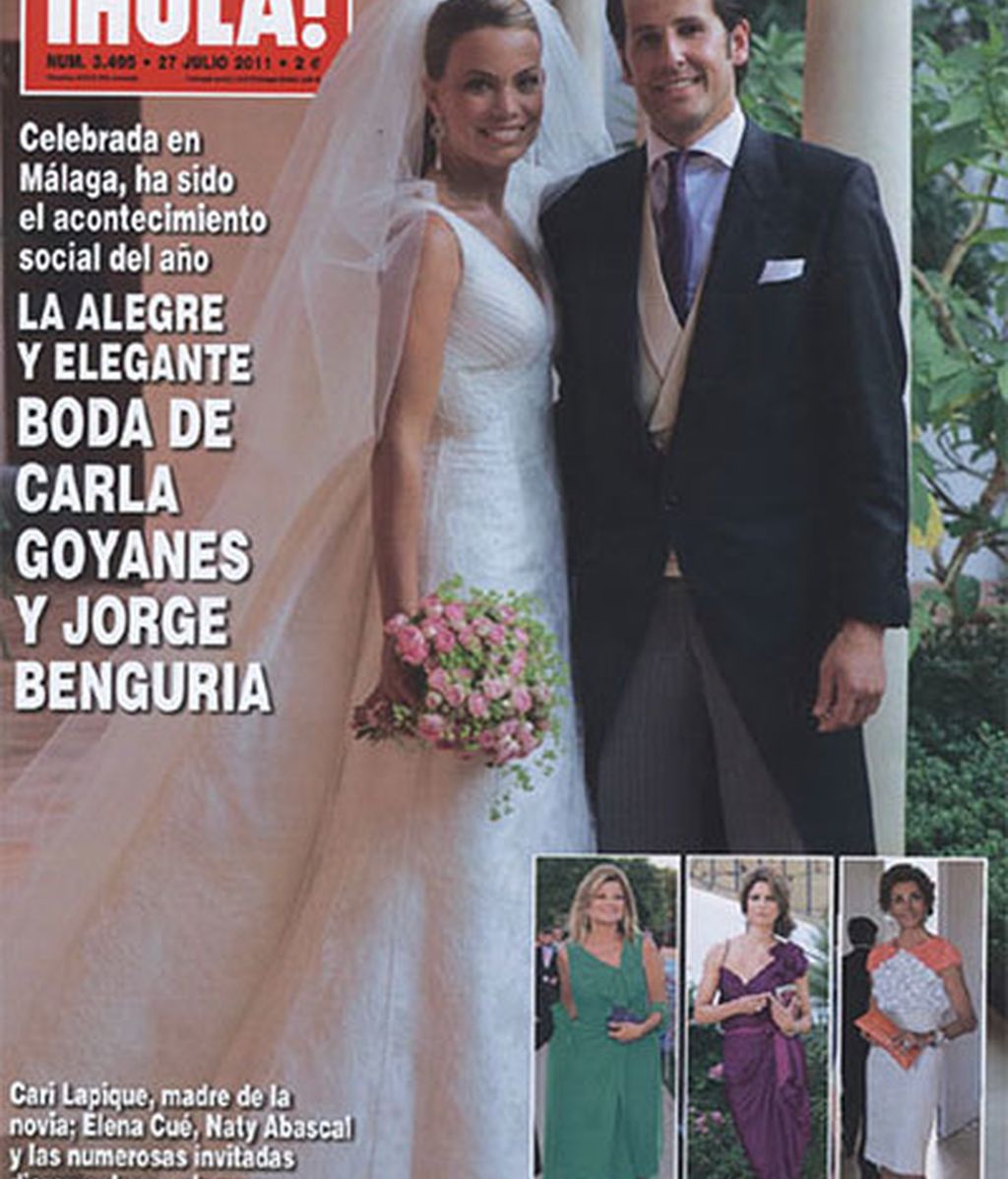 La boda de Carla Goyanes, en la portada de '¡Hola!' La boda de Carla Goyanes, en la portada de '¡Hola!'