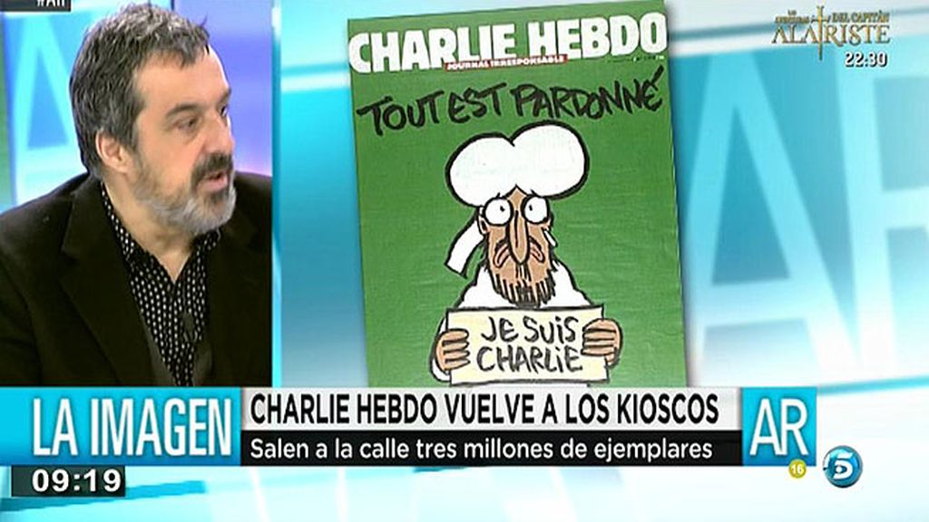 J. Rey, viñetista: "Charlie Hebdo' ha hecho un canto a la responsabilidad y perdona"