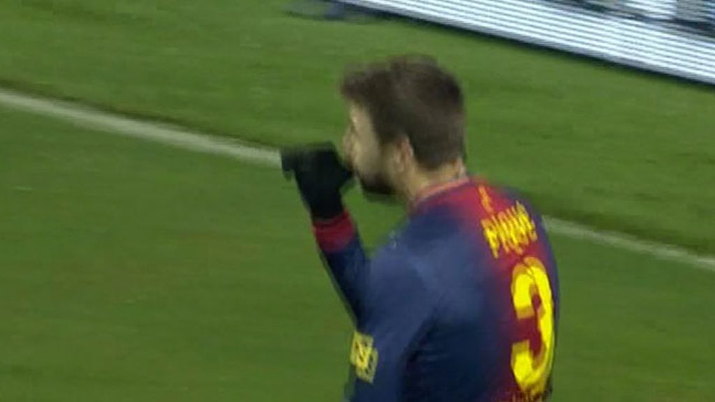 El primer gol de 'papá Piqué'