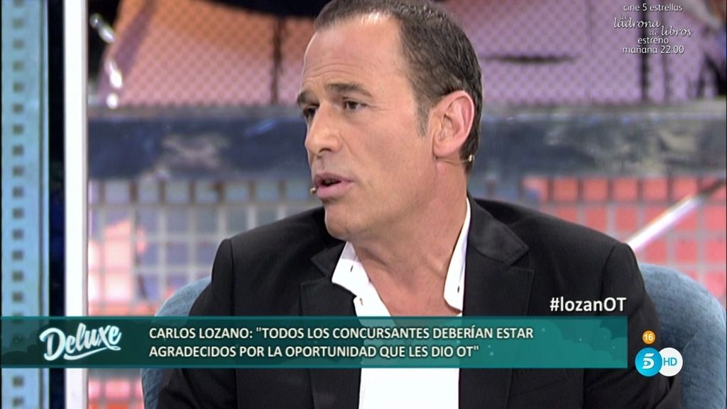 Carlos Lozano: "Los chicos de 'OT' deberían ser agradecidos con el programa"