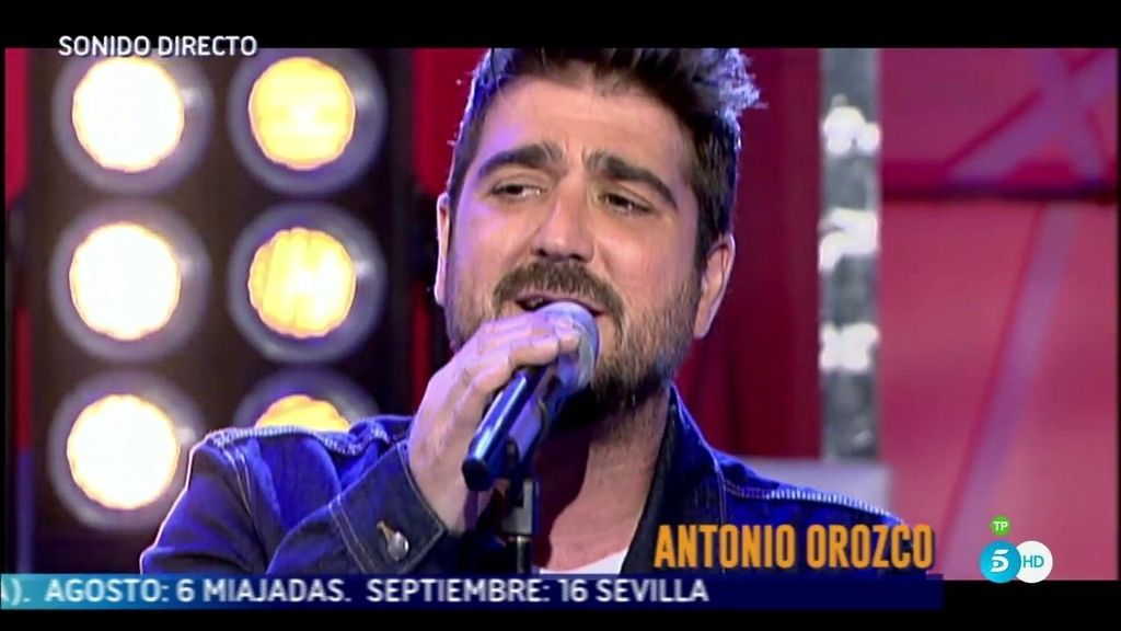 Antonio Orozco interpreta su tema 'Mi héroe' en '¡Qué tiempo tan feliz!'