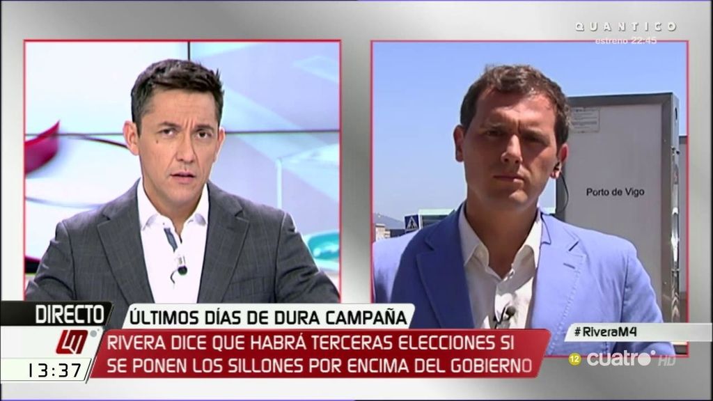 Rivera: “Si algunos ponen el sillón por delante de España, no descarte terceras elecciones”
