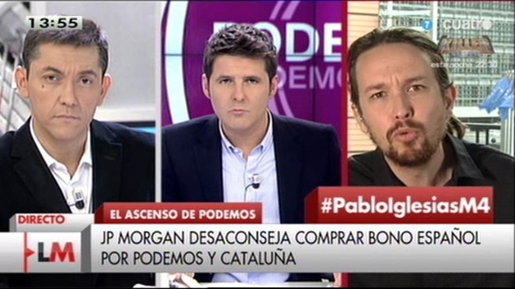 P. Iglesias: "Si JP Morgan quiere hacer política, que se presente a las elecciones"