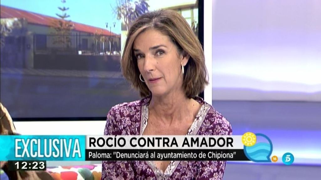 Paloma García Pelayo: "Rocío denunciará al Ayuntamiento de Chipiona"