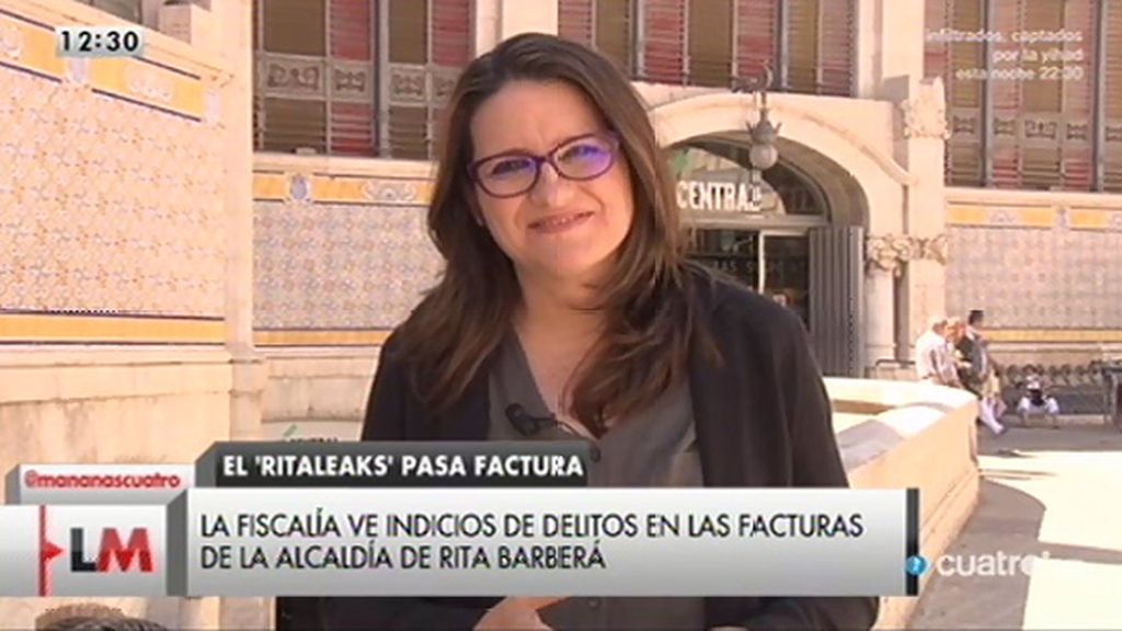 Mónica Oltra, sobre la denuncia de Compromís: “Hay gastos suntuarios que no tienen nada que ver con la alcaldía”
